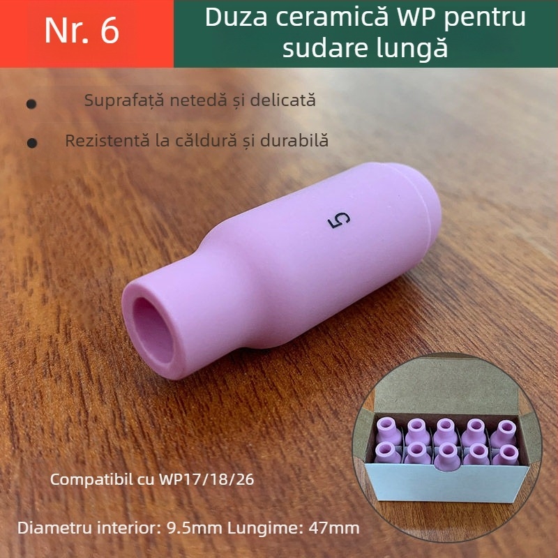 Houghty One duză ceramică pentru sudură cu arc Argon – duză porțelan pentru pistol de sudură