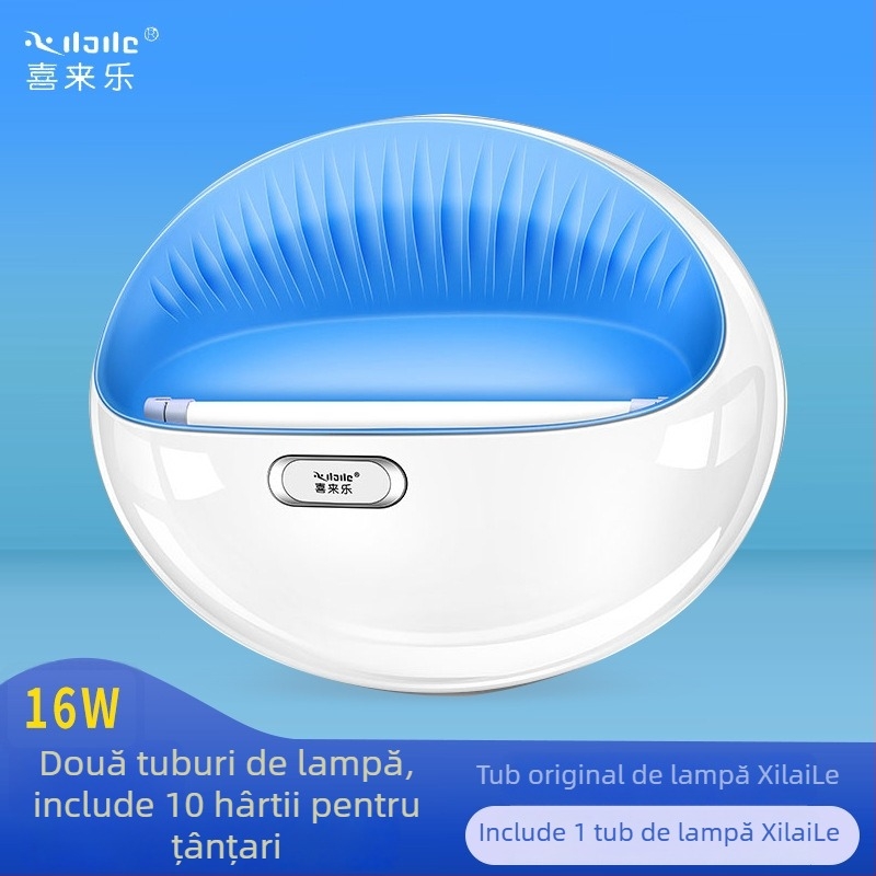 Lampă lipicioasă pentru țânțari, montată pe perete, pentru restaurante și hoteluri, capcana cu lumină UV, acoperire 61 m²+, carcasă ABS, garanție 1 an