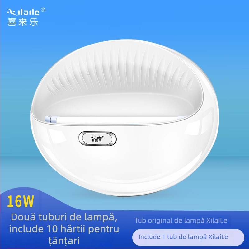 Lampă lipicioasă pentru țânțari, montată pe perete, pentru restaurante și hoteluri, capcana cu lumină UV, acoperire 61 m²+, carcasă ABS, garanție 1 an