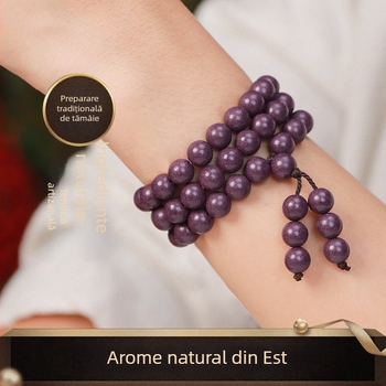 Brățară din oțel inoxidabil, 120 mărgele, stil chinezesc nou, formare prin mașină