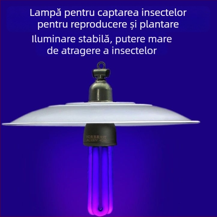Lampă electrică pentru capturarea insectelor în exterior (acoperire 10 m²; omor cu șoc electric manual; fără baterie încorporată)