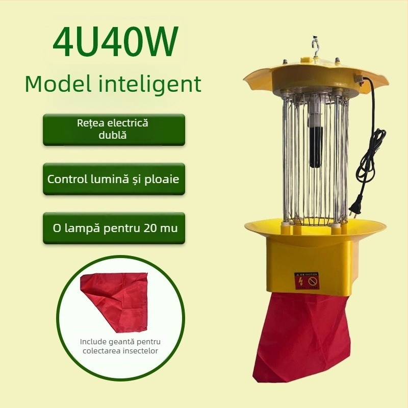 Lampă electrică pentru capturarea insectelor în exterior (acoperire 10 m²; omor cu șoc electric manual; fără baterie încorporată)