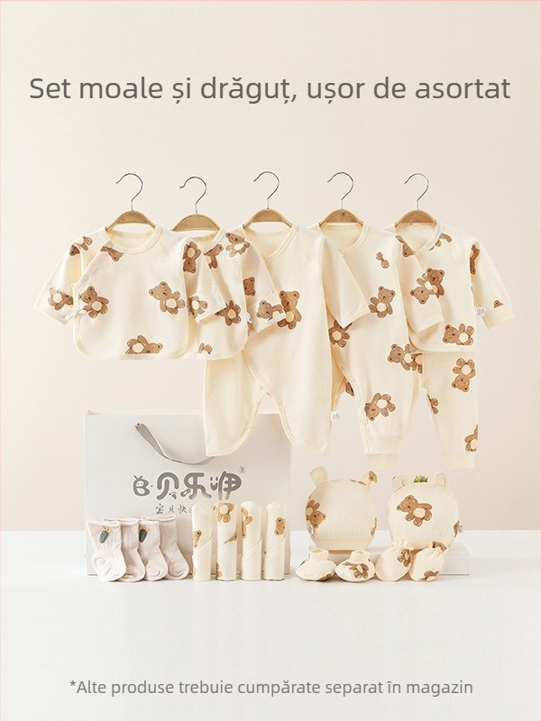 Beileyi Mănuși pentru bebeluși – bumbac, stil desen animat, Clasă A, pentru nou-născuți 0–1 ani