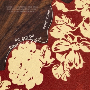 Runner de Masă în stil Chinezesc, cu motiv Fericire dublă, material PU, bandă lungă, impermeabil și rezistent la ulei, design festiv