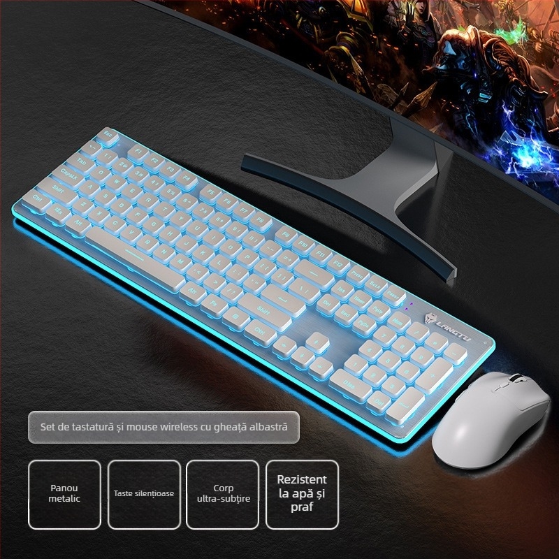 Tastatură cu fir L1, senzație mecanică, 104 taste, iluminare monocromă, model L1