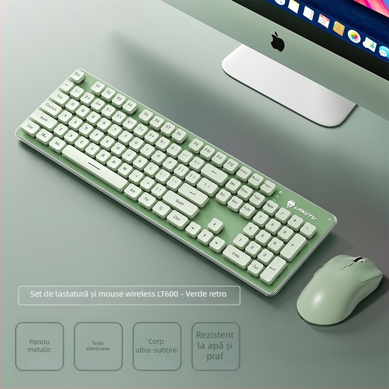 Tastatură cu fir L1, senzație mecanică, 104 taste, iluminare monocromă, model L1