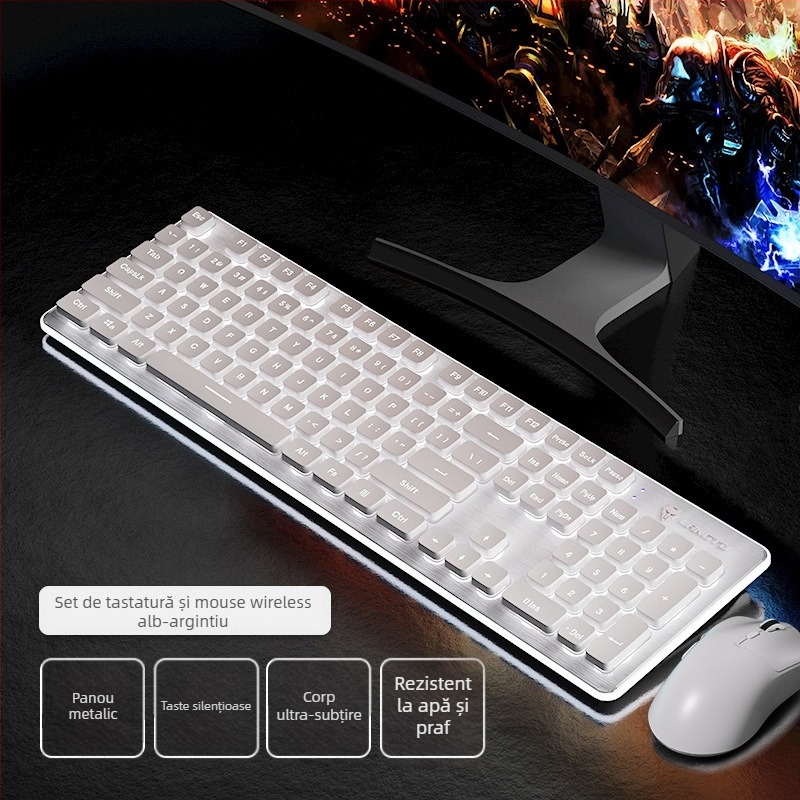 Tastatură cu fir L1, senzație mecanică, 104 taste, iluminare monocromă, model L1