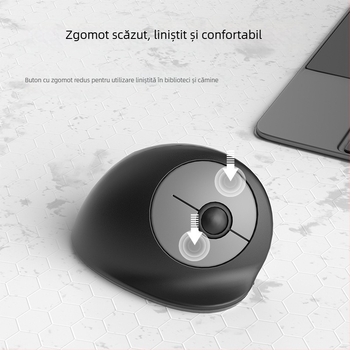 Mouse vertical ergonomic, 4 butoane, Bluetooth cu încărcare USB-C, model 891, greutate 118 g
