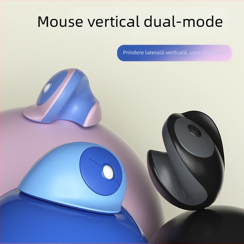 Mouse vertical ergonomic, 4 butoane, Bluetooth cu încărcare USB-C, model 891, greutate 118 g