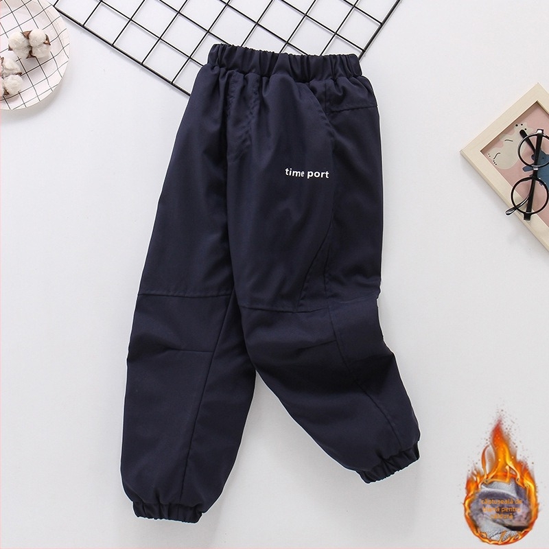 Pantaloni pentru copii — calzi, poliester, pentru băieți 7–12 ani, primăvară și toamnă