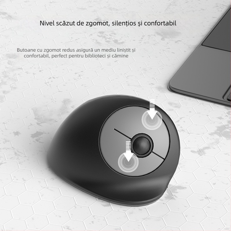 Mouse vertical ergonomic, Bluetooth, încărcare Type-C, 4 butoane, modelul 891
