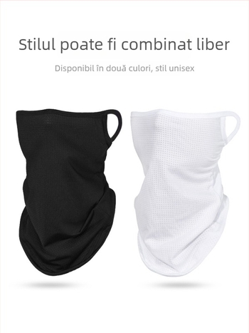 Mască de ciclism cu acoperire completă a feței, protecție solară, respirabilă, eșarfă subțire de vară pentru cap și gât, unisex