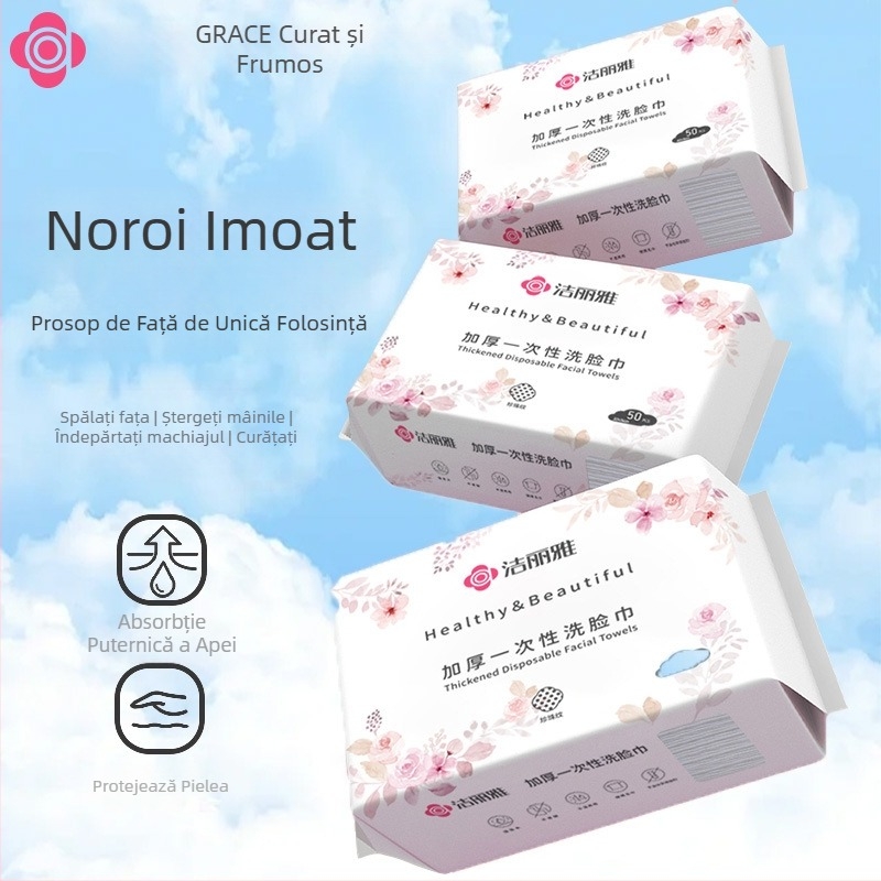 Prosoape de față din fibre vegetale, de unică folosință, modelate prin turnare (Brand: Grace/Jie Liya; Material: fibră vegetală; Proces de producție: turnare)