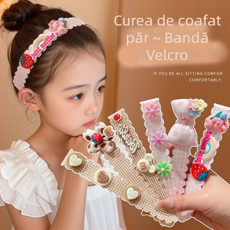 Bandă pentru păr pentru copii, textil, stil desen animat, origine Yiwu, iarnă 2025