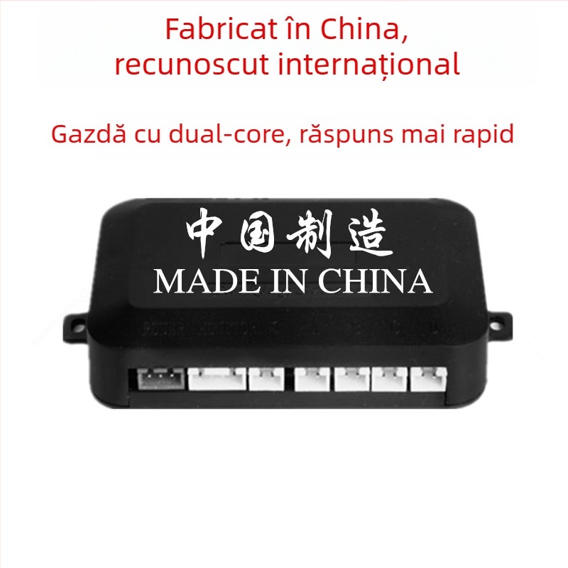 Radar de mers înapoi cu 4/6/8 sonde, sonerie cu voce reală, ecran în formă de semilună, imagine radar față-spate, model CQ-1401