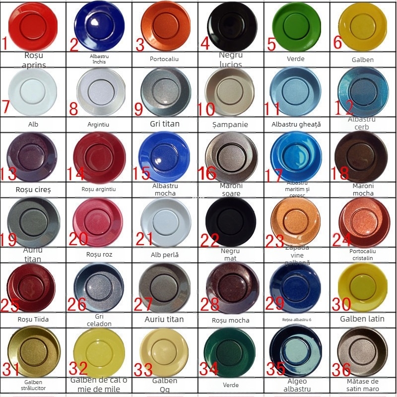 Radar de mers înapoi cu 4/6/8 sonde, sonerie cu voce reală, ecran în formă de semilună, imagine radar față-spate, model CQ-1401