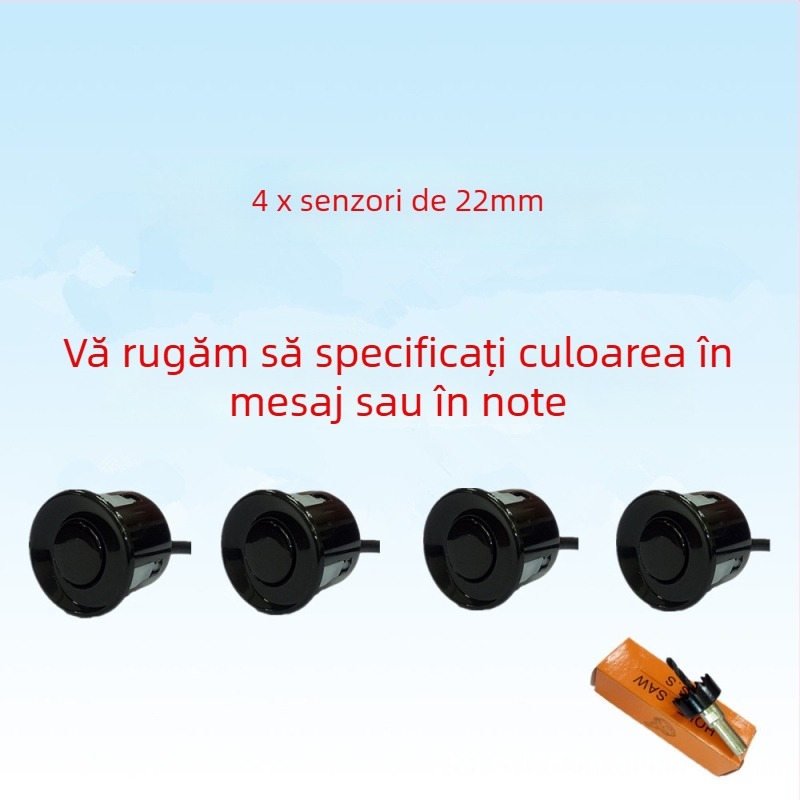 Radar de mers înapoi cu 4/6/8 sonde, sonerie cu voce reală, ecran în formă de semilună, imagine radar față-spate, model CQ-1401