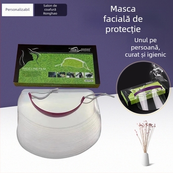 Unelte de coafură: etichete de breton de unică folosință și mască de vopsire a părului pentru salon