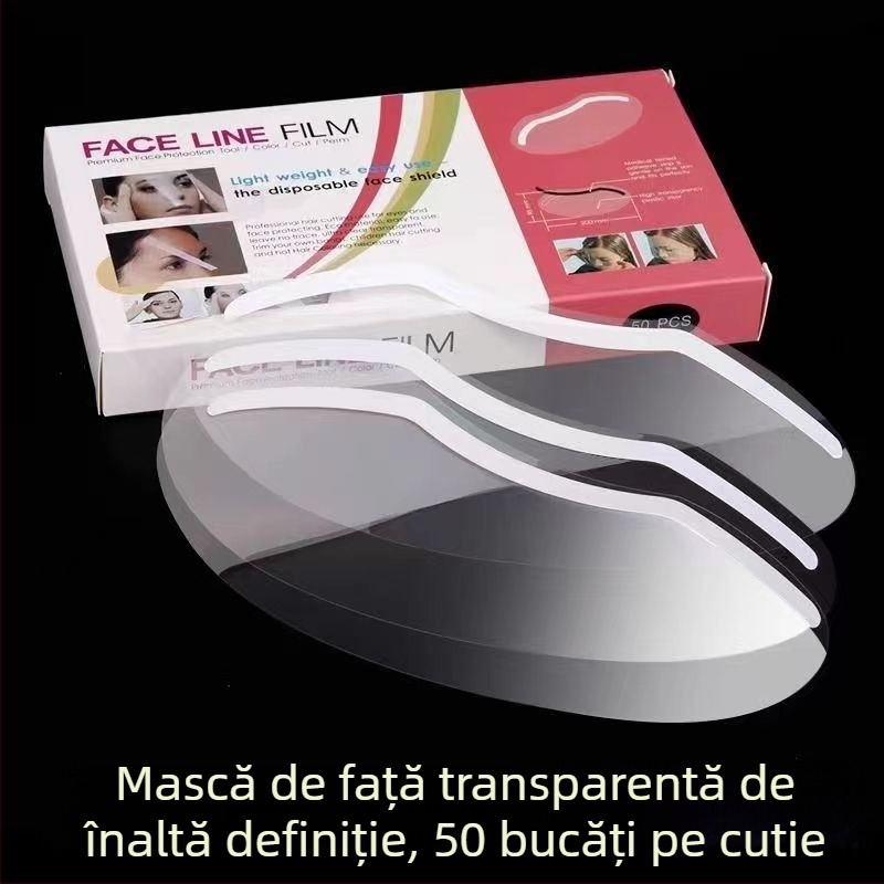 Unelte de coafură: etichete de breton de unică folosință și mască de vopsire a părului pentru salon