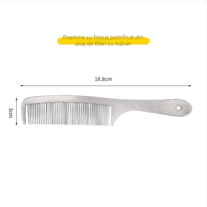 Pieptene de păr Snowrock din aliaj de titan