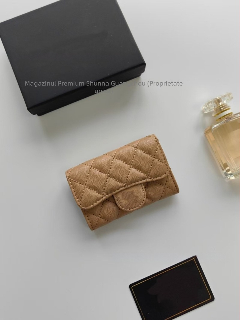 Portofel pentru monede din piele naturală, femei, unicolor, piele de vițel din primul strat, căptușeală din piele de vițel, Primăvara 2025, rezistent la uzură