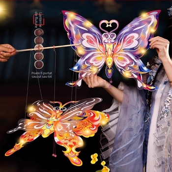 Kit DIY pentru felinar PVC — formă neregulată, stil desene animate, luminează