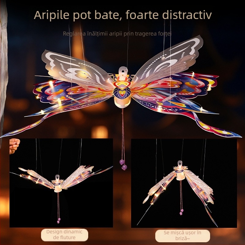 Kit DIY pentru felinar PVC — formă neregulată, stil desene animate, luminează