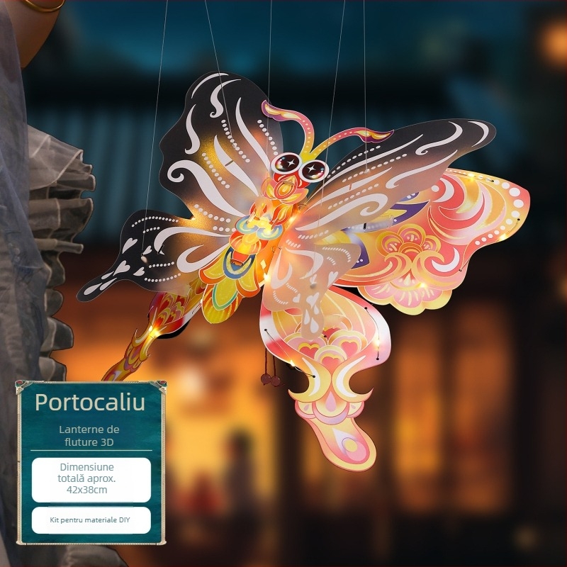 Kit DIY pentru felinar PVC — formă neregulată, stil desene animate, luminează