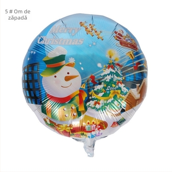 Balon decorativ din folie de aluminiu, formă rotundă, Cai sheng