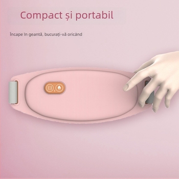 Centură de încălzire pentru menstruație cu încălzire infraroșu și masaj cu vibrații, încărcare USB, control prin aplicație/Bluetooth, trei niveluri de încălzire, Model P71