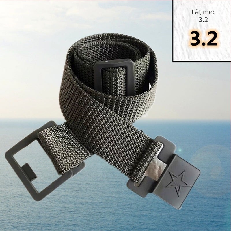 Centură exterioară țesută, centură tactică din pânză, cataramă din plastic, lățime 2–4 cm, primăvara 2024