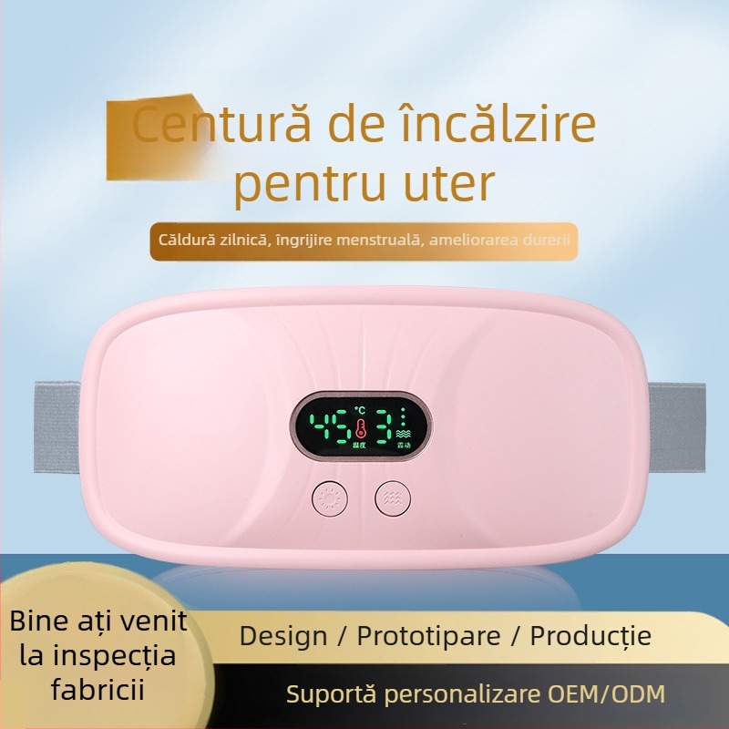 Bandă talie Warm Palace N6 – masaj pentru talie cu compresie caldă și vibrații, 4 trepte, 45–65°C, alimentare reîncărcabilă
