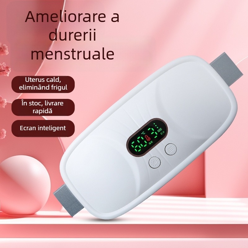 Bandă talie Warm Palace N6 – masaj pentru talie cu compresie caldă și vibrații, 4 trepte, 45–65°C, alimentare reîncărcabilă