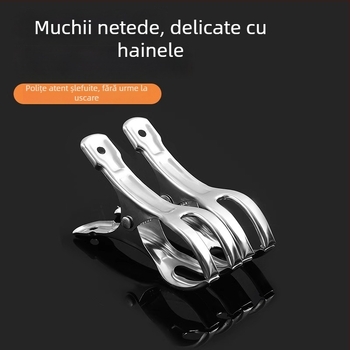 Clip din oțel inoxidabil pentru uscat haine – fix anti-vânt pentru șosete, potrivit pentru pilote, lenjerie și haine