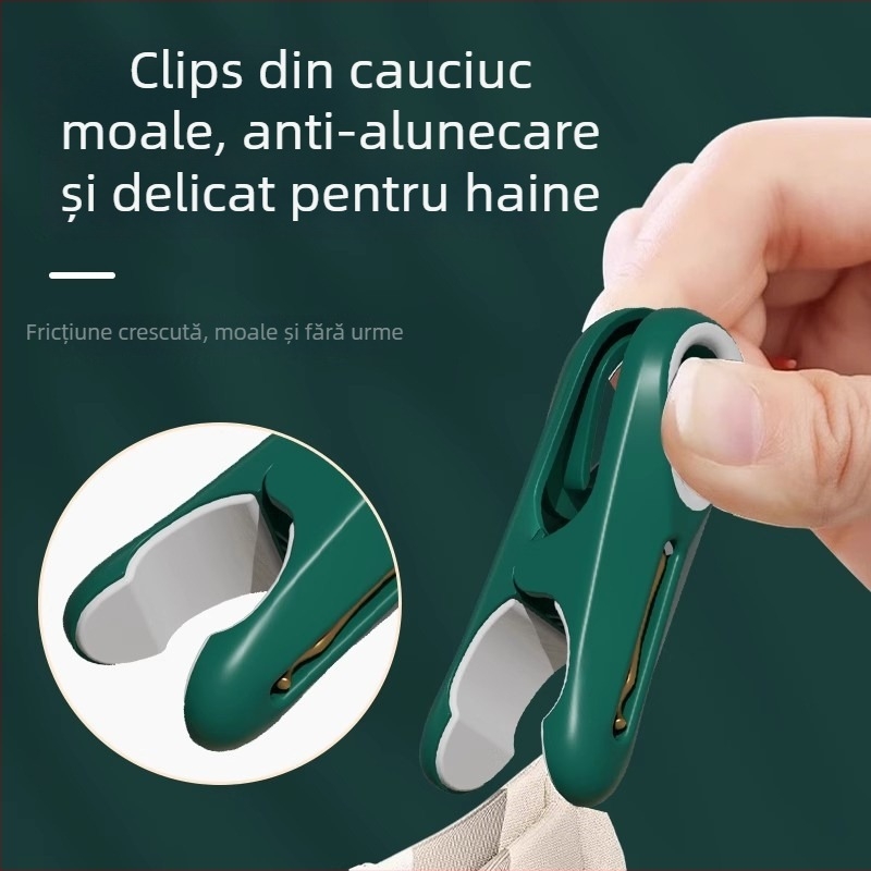 Clipuri de uscare din plastic, set de 72 bucăți, pentru pilote și haine, utilizare universală, design modern minimalist