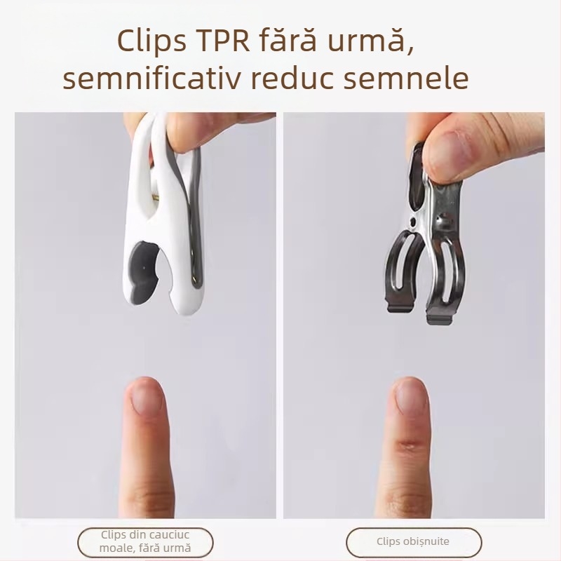 Clipuri de uscare din plastic, set de 72 bucăți, pentru pilote și haine, utilizare universală, design modern minimalist