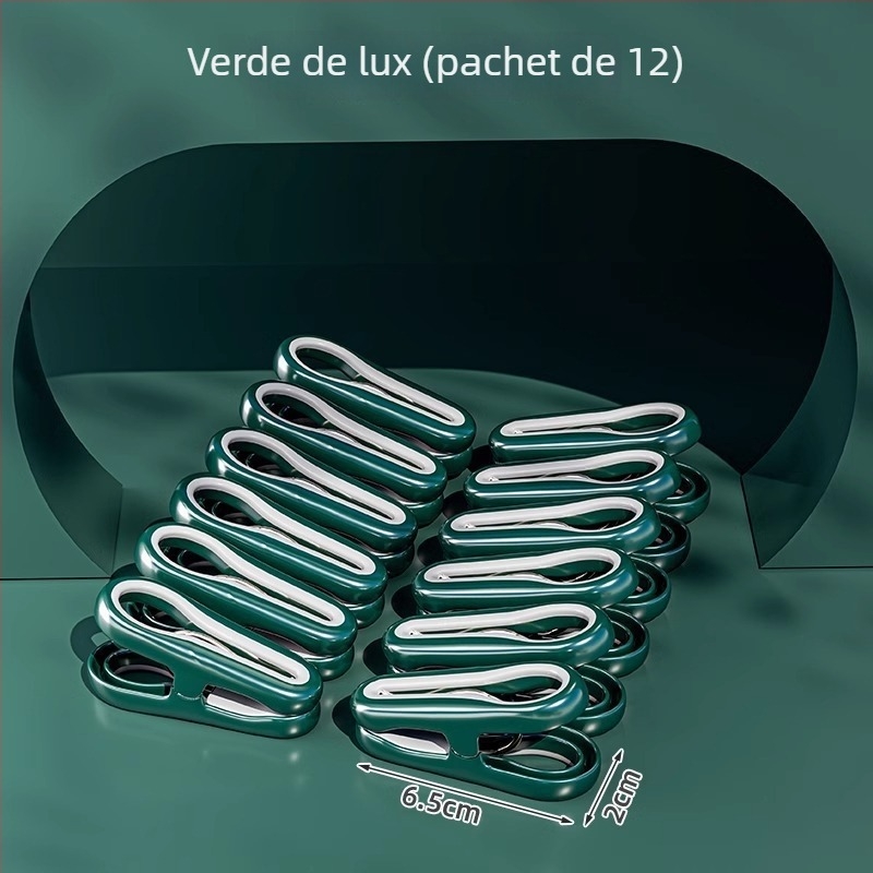 Clipuri de uscare din plastic, set de 72 bucăți, pentru pilote și haine, utilizare universală, design modern minimalist