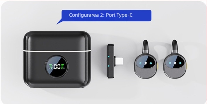 Q28 microfon lavalier pentru telefon și PC – omnidirecțional, bandă de frecvențe 20 Hz–20 kHz, SNR ≥70 dB, baterie încorporată 300–500 mAh, autonomie 3–6 ore