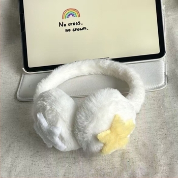 Protecții pentru urechi din pluș pentru iarnă, ciclism în aer liber — unisex adulți, model geometric, mențin căldura