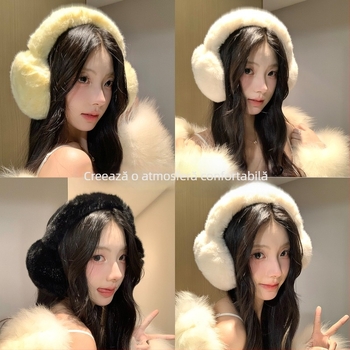 Protecții pentru urechi, pufoase, pliabile, groase, pentru femei — ciclism toamnă/iarnă, exterior