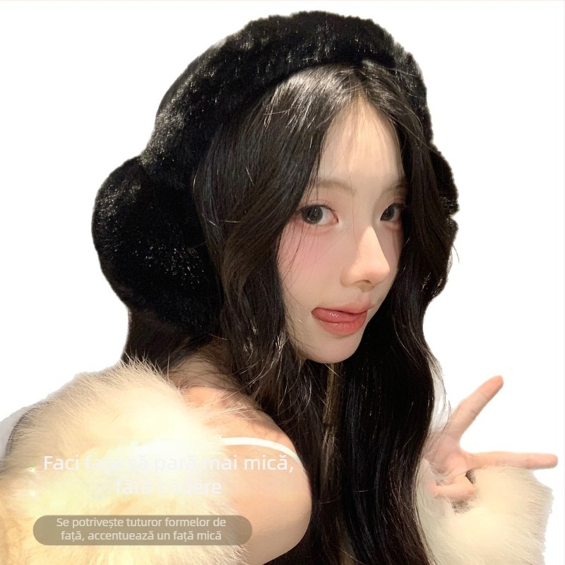 Protecții pentru urechi, pufoase, pliabile, groase, pentru femei — ciclism toamnă/iarnă, exterior