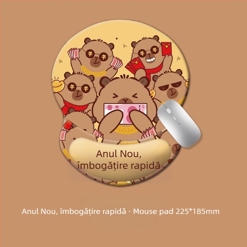 Padă pentru tastatură și suport pentru încheietura mouse-ului, silicon, stil: suport pentru mâna tastaturii și încheietura mouse-ului, antiderapant și durabil, pentru birou