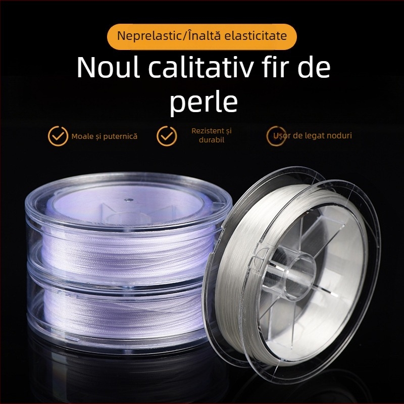 Jya Fir elastic pentru perle, 0,2 mm, extensibil, Vara 2024