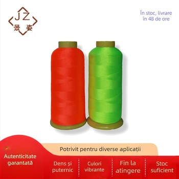 Fire de broderie Jing Zi - poliester fluorescent, fir subțire pentru broderie