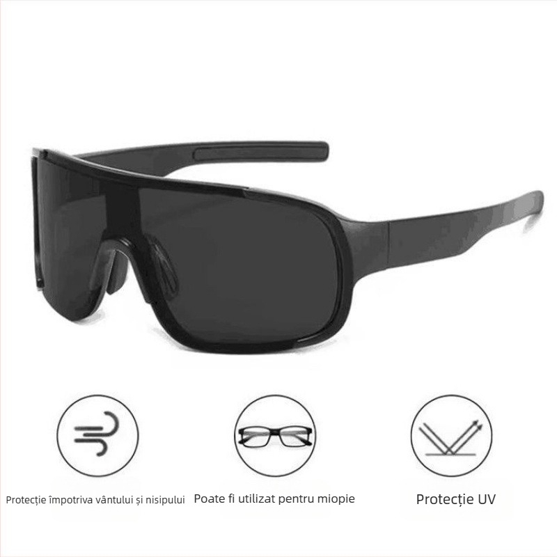 Ochelari de munte pentru femei – cu dioptrie 1 pentru miopie, protecție împotriva vântului și UV, ramă completă din rășină, pentru ciclism