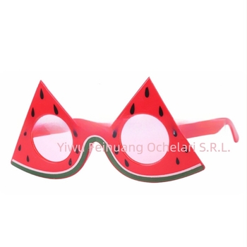 Ochelari de soare cu design drăguț de pepene pentru vară, unisex, ramă completă, material PC, model 067, brand Feihuang, Primăvara 2023