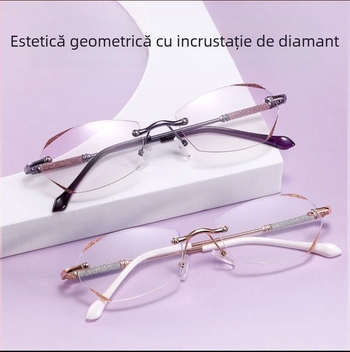 Ochelari presbiopici, lentile PC, anti-lumină albastră, fără ramă