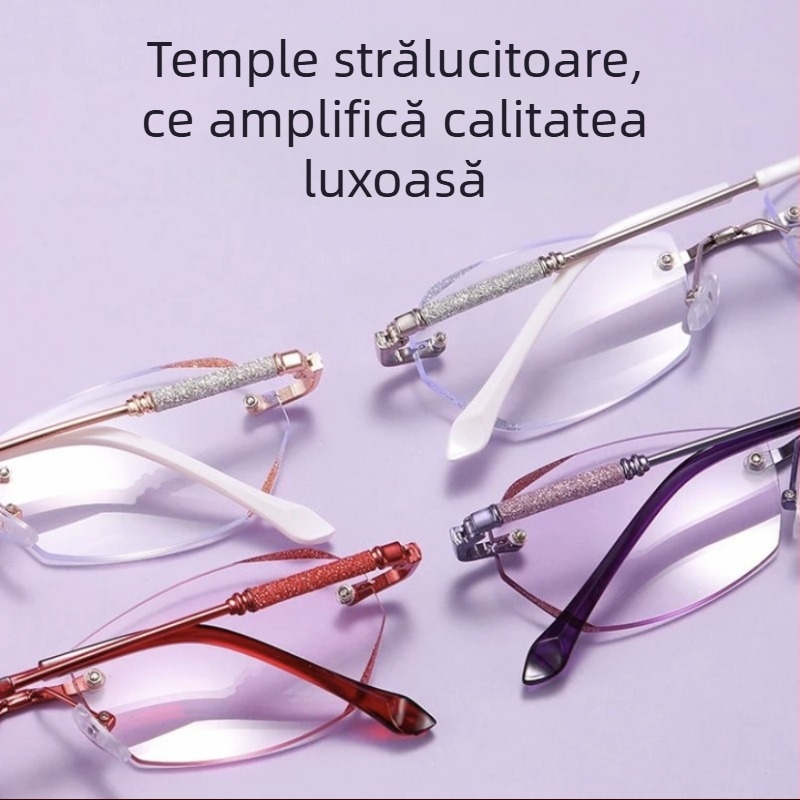 Ochelari presbiopici, lentile PC, anti-lumină albastră, fără ramă