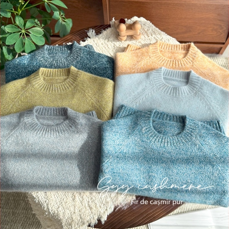 Pulover pentru copii din cașmir, 100% cașmir de capră, gros, pentru vârsta 3–8 ani, iarnă/toamnă