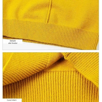 Pulover pentru copii, guler rotund, mâneci lungi, 100% poliester, stil casual